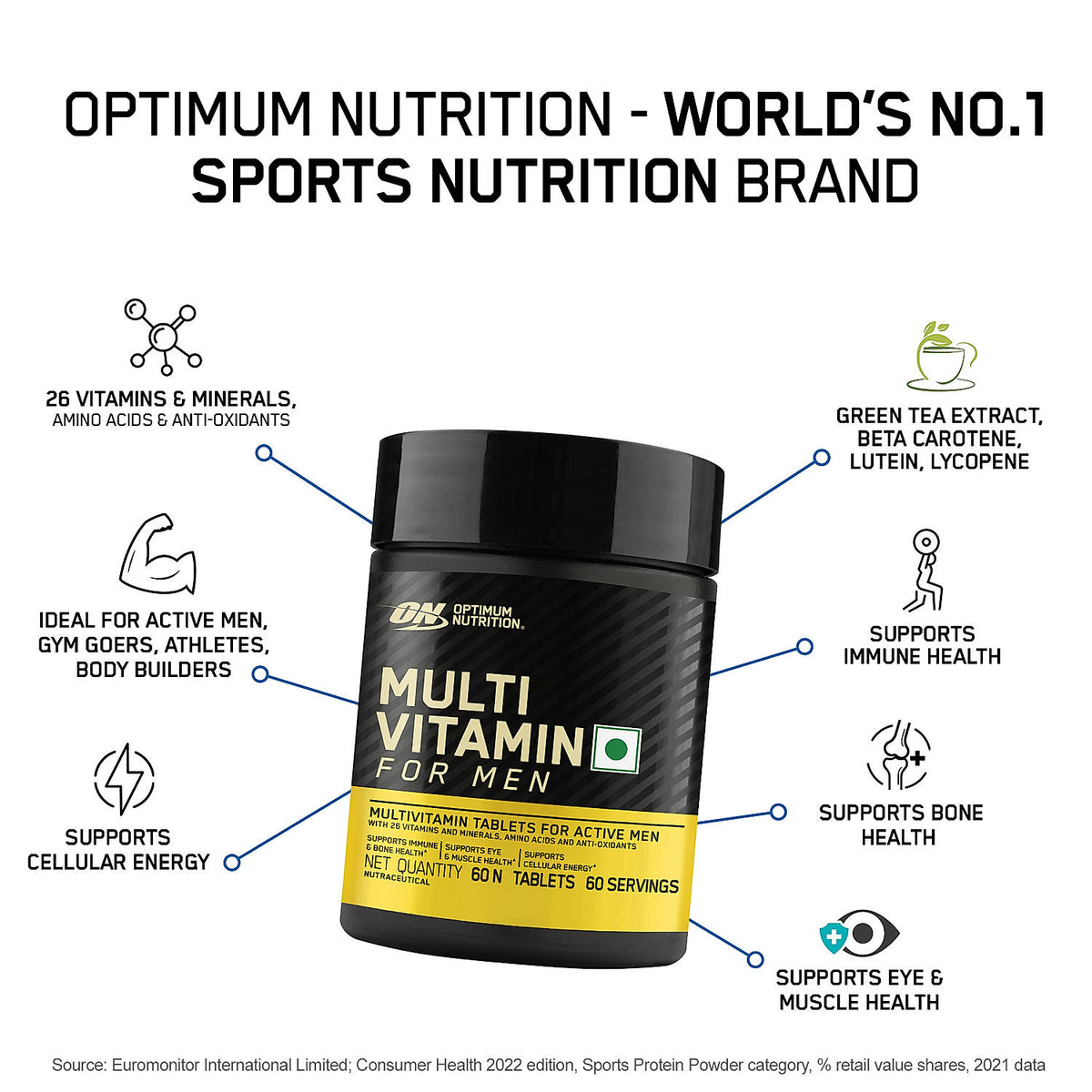 Multivitamin for Men, 60 Tablets