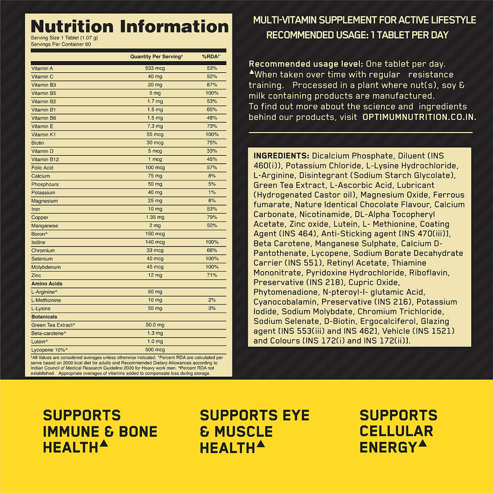 Multivitamin for Men, 60 Tablets