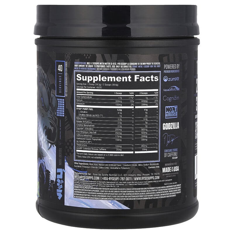 RYSE Godzilla Pre-Workout 1.7 lb, product image 3