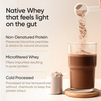 Whey Protein Isolate 26g | 1kg | 4B CFU Probiotics | Dark Chocolate