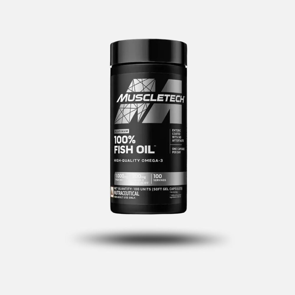 MuscleTech Platinum Omega Fish Oil, 100 Softgels