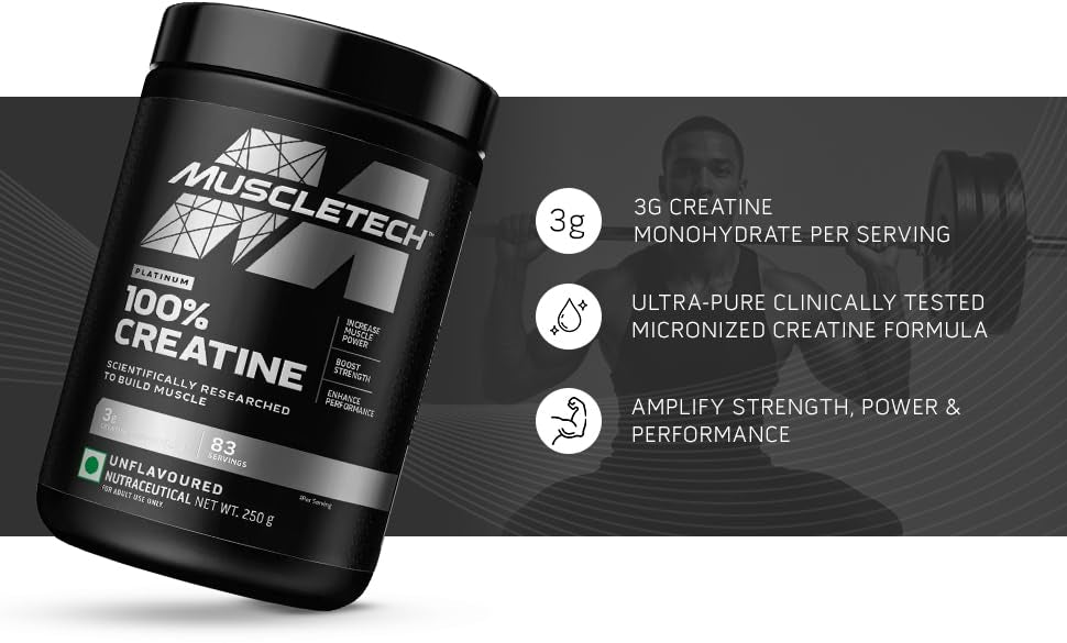 MuscleTech Platinum Creatine Micronized Powder | 83 Servings