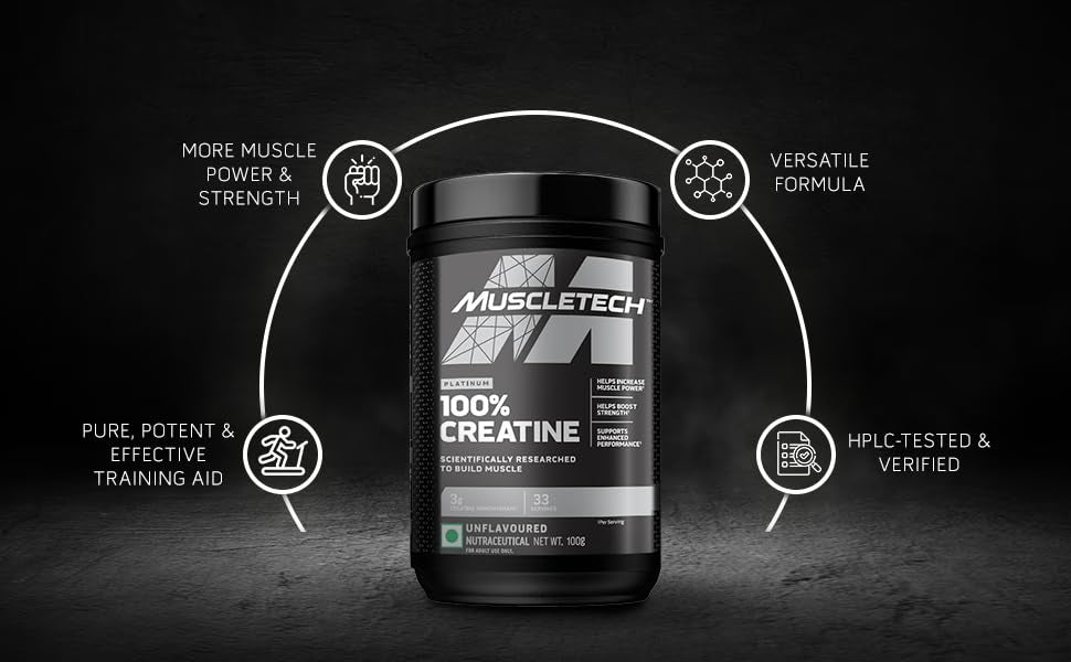 MuscleTech Platinum Creatine Micronized Powder | 83 Servings