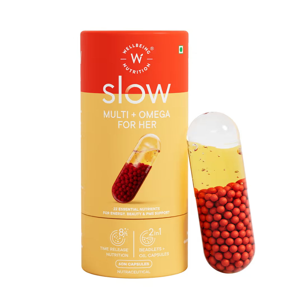Wellbeing Nutrition Multi + Omega for Her Multivitamin Capsule for WomenVegan Omega-3 (60 Capsules)
