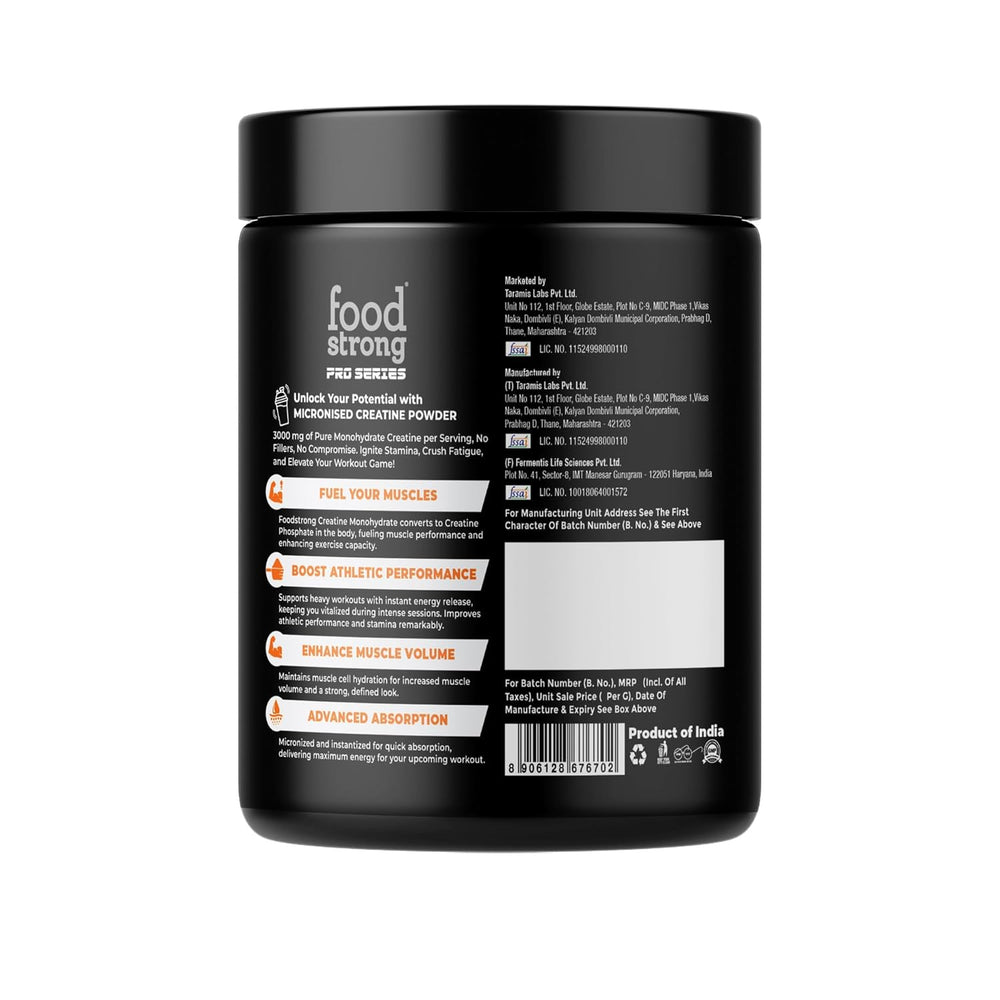 Food Strong Micronised Creatine Monohydrate - 316gm