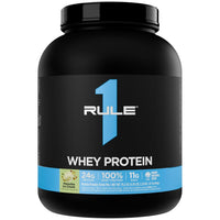 Rule 1 Proteins Whey Protein – 24g Fast-Acting Protein from All-Whey Sources with Naturally Occurring EAAs & BCA (5 Pounds)