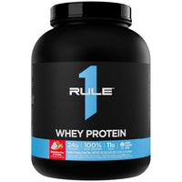 Rule 1 Proteins Whey Protein – 24g Fast-Acting Protein from All-Whey Sources with Naturally Occurring EAAs & BCA (5 Pounds)