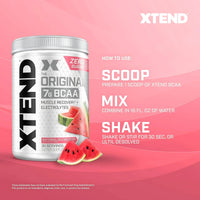 XTEND Original BCAA Powder - 30 Servings | 7g BCAAs Per Serving