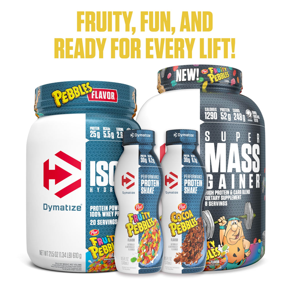 Dymatize x Fruity Pebbles ISO100 Whey Protein Powder Isolate (24 Servings)