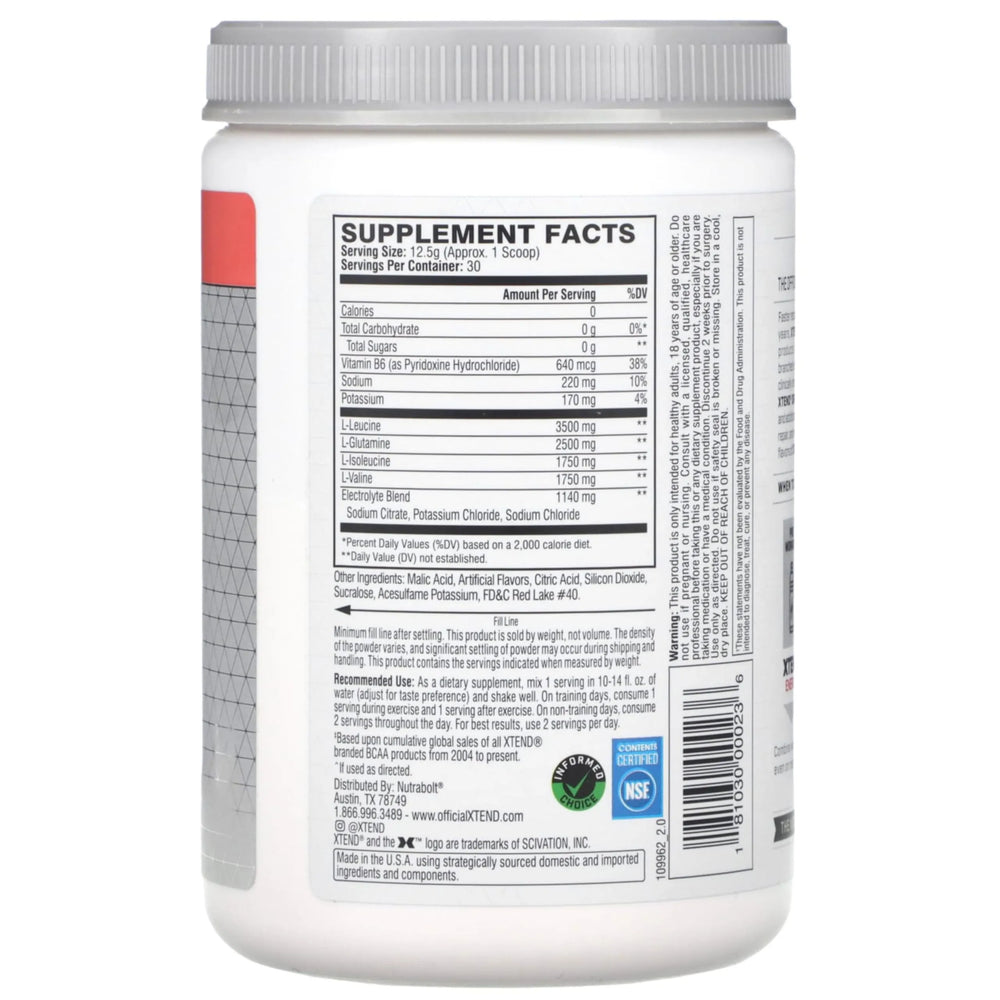 XTEND Original BCAA Powder - 30 Servings | 7g BCAAs Per Serving