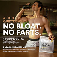 Whey Protein Isolate + Concentrate 24g | 1kg | 4B CFU Probiotics | Kesar Pista Badam
