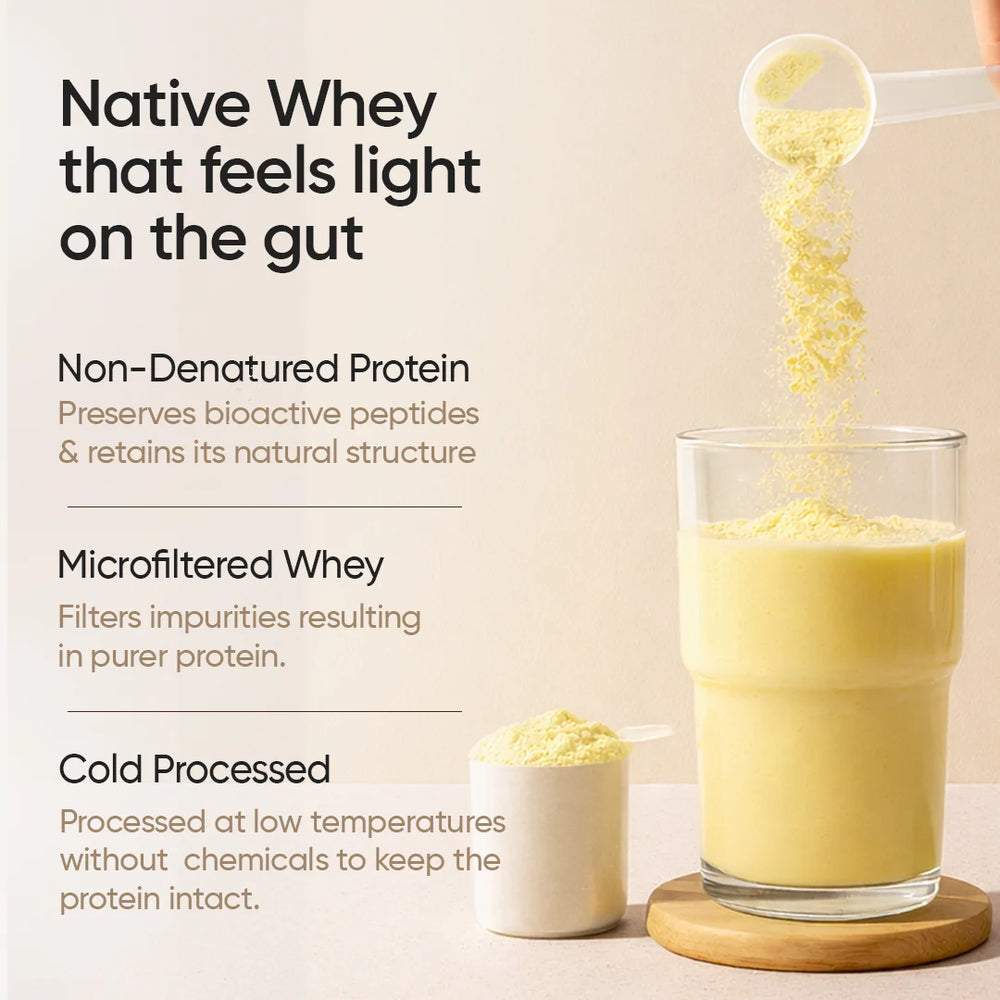 Whey Protein Isolate + Concentrate 24g | 1kg | 4B CFU Probiotics | Kesar Pista Badam