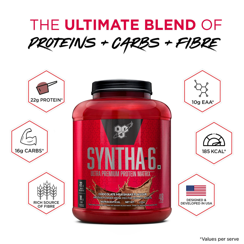 BSN Syntha-6 Protein Powder, 5 lb