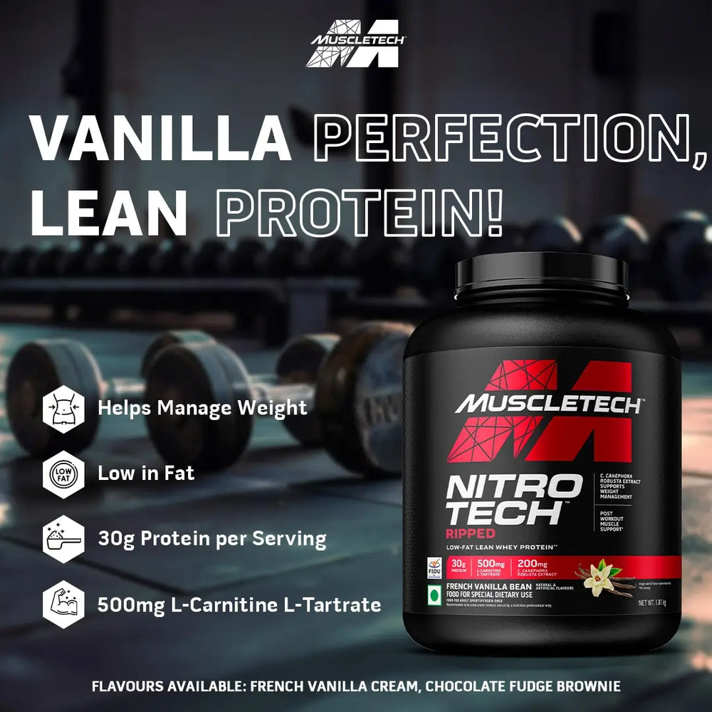 MuscleTech™ Nitro-Tech™ Ripped Whey Protein Powder