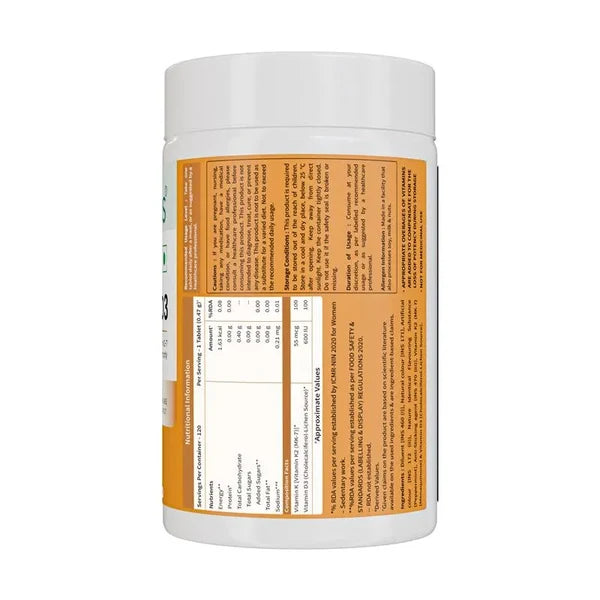 Neuherbs True Vitamin D3 + K2, 120 Tablets