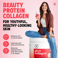 Wellbeing Nutrition Glow Collagen Peptides Reduces Pigmentation Tropical Bliss Flavor - 250g