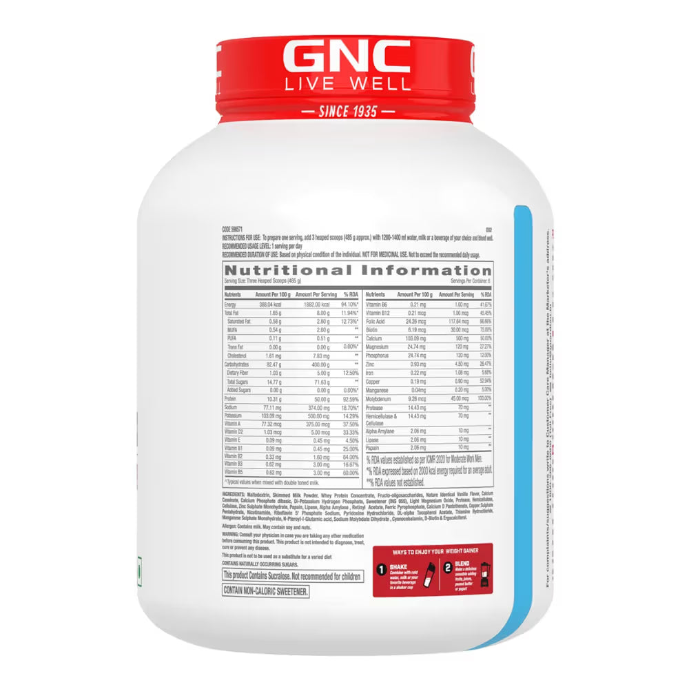 GNC Pro Performance Weight Gainer - Double Chocolate