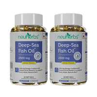 Neuherbs Deep Sea Fish Oil 2500 mg Omega-3, 60 Softgels