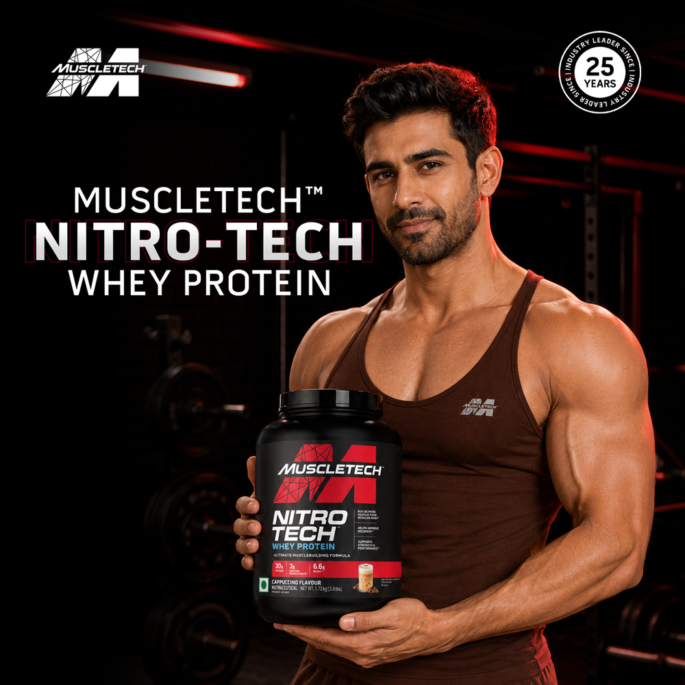 MuscleTech NitroTech Whey Protein - 1.72 kg (3.7 lb)