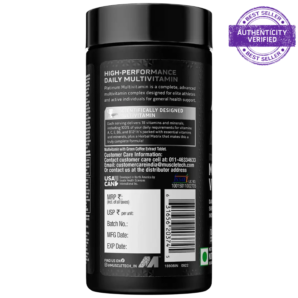 Muscletech™ Platinum Multivitamin
