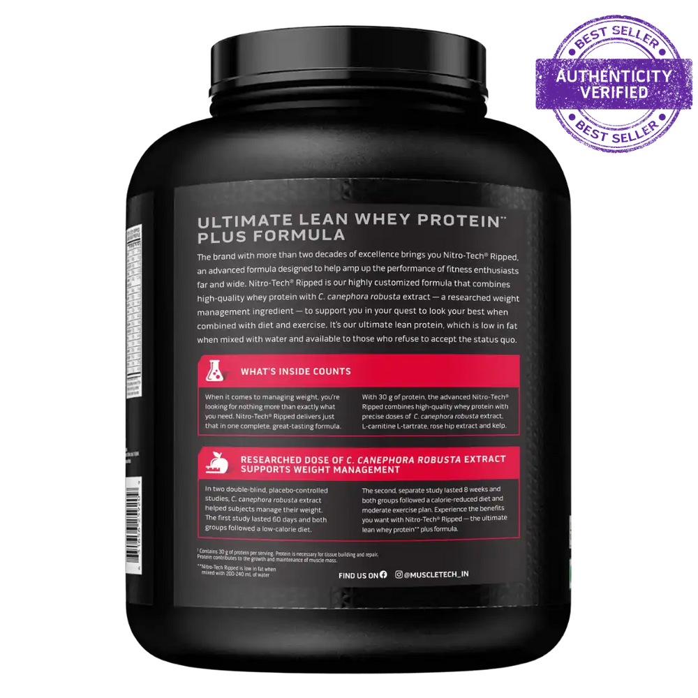 MuscleTech™ Nitro-Tech™ Ripped Whey Protein Powder