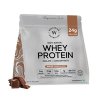 Wellbeing Nutrition Whey Protein Isolate & Concentrate 24g Protein Probiotics (1 kg)
