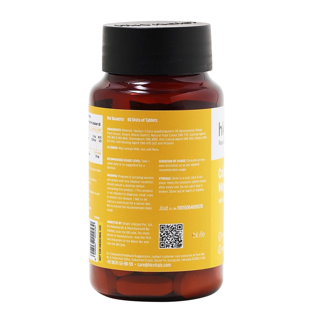 HK Vitals Calcium with Magnesium, Zinc & Vitamin D3, 60 Tablets