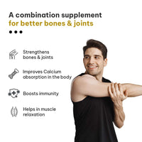 HK Vitals Calcium with Magnesium, Zinc & Vitamin D3, 60 Tablets