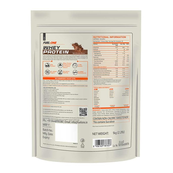 Fuel One Whey Protein Powder, 1 kg