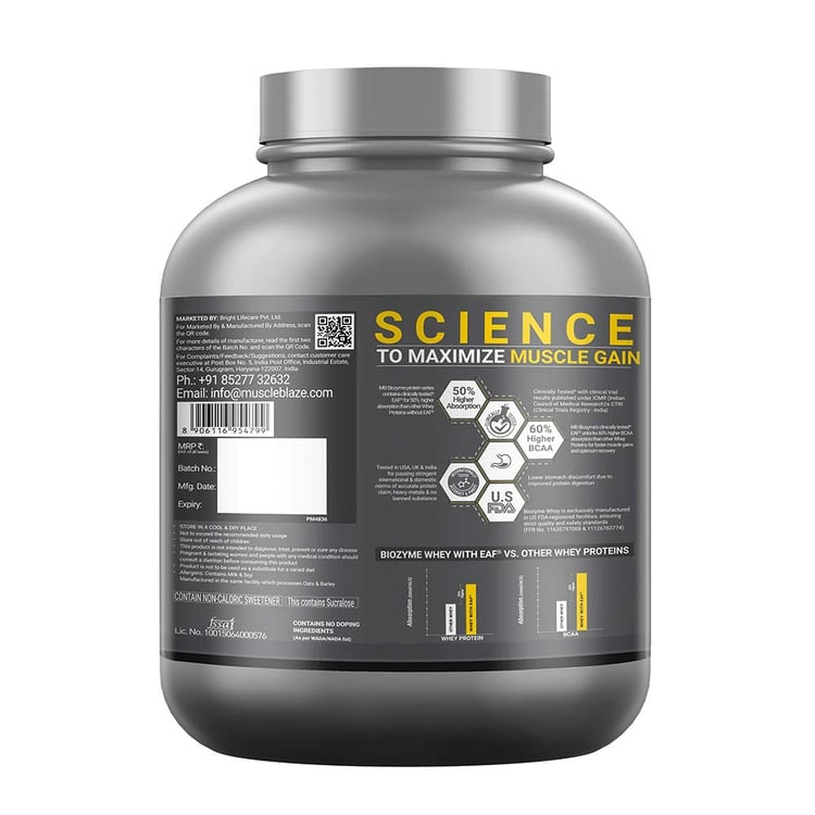MuscleBlaze Biozyme Performance Whey